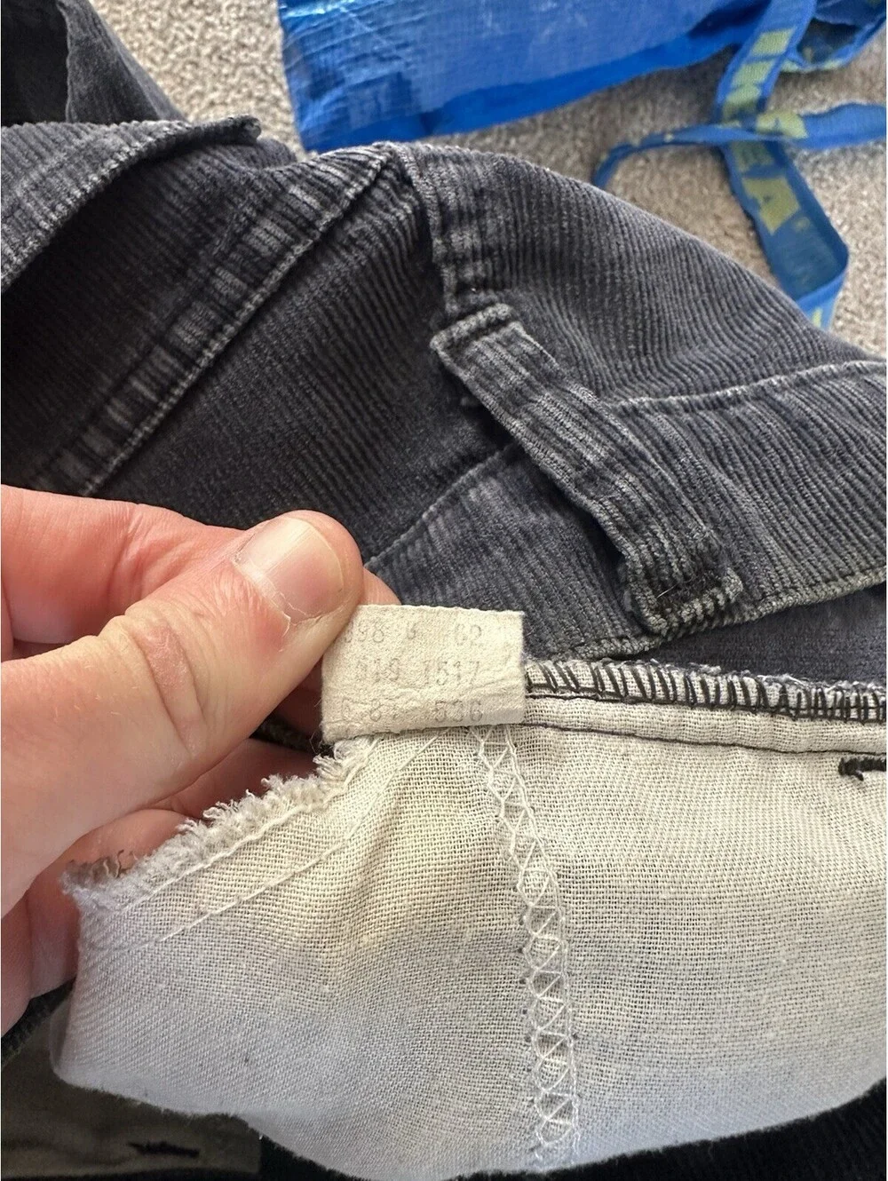 Vintage Levis 517 Corduroy Pants Mens 28x32 Blue Bootcut 5 Pocket USA 80s